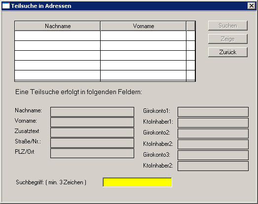 Adressen-Detailsuche