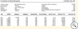 Liste Inventarkarte