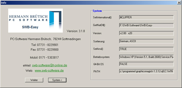 Aktuelle Programm-Version