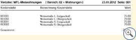 Liste Tabellen - Buchungsverteiler