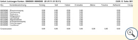 Liste Unfertige Leistungen Sachkonten